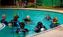 Philippines Scuba Diving Holiday. Malapascua Dive Centre. Training Pool.